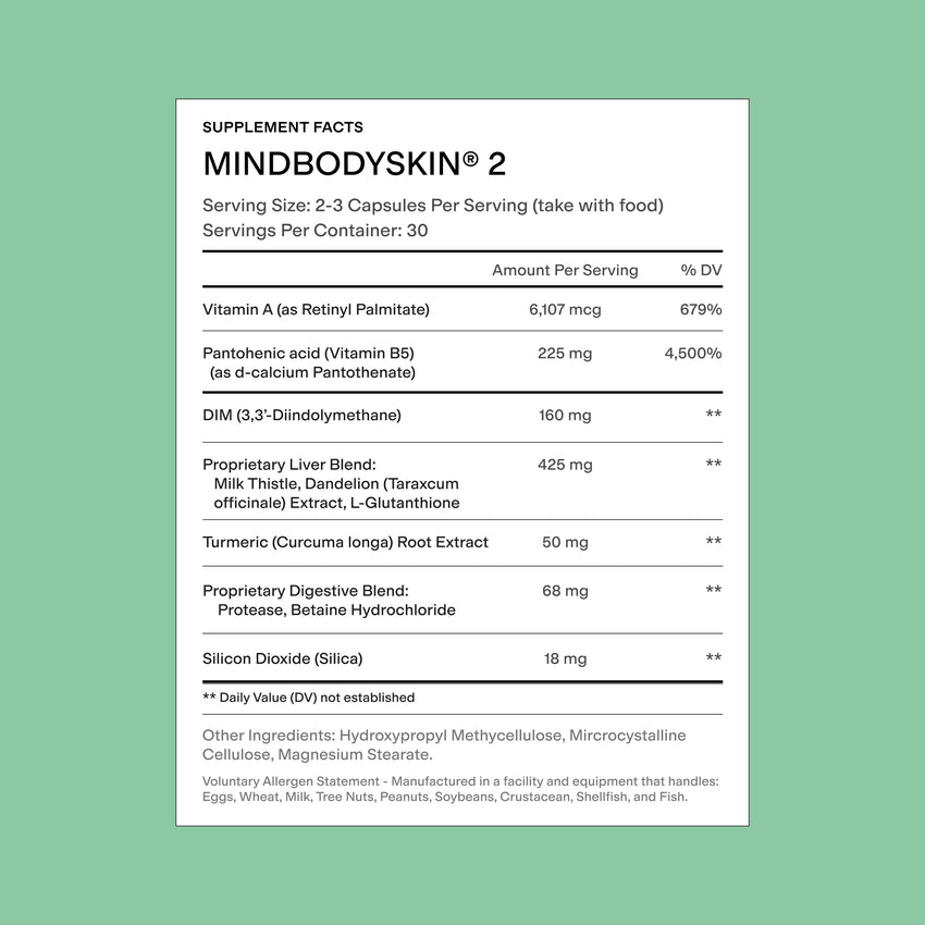 MINDBODYSKIN® 2 Supplement (No 5-HTP)