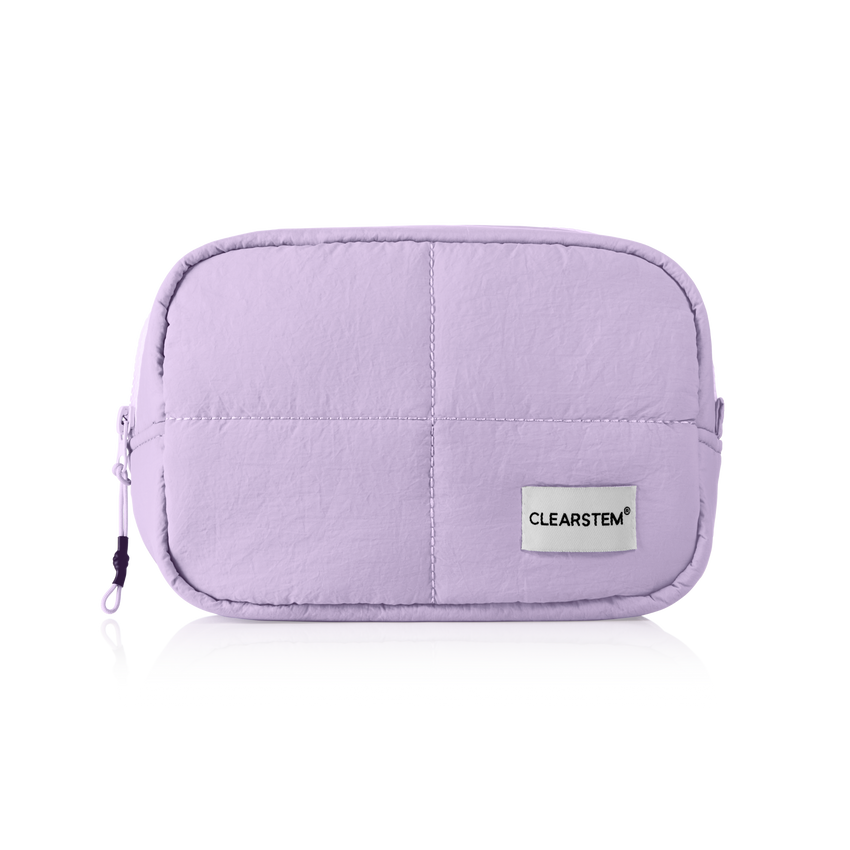 Lavender Puff Cosmetics Bag