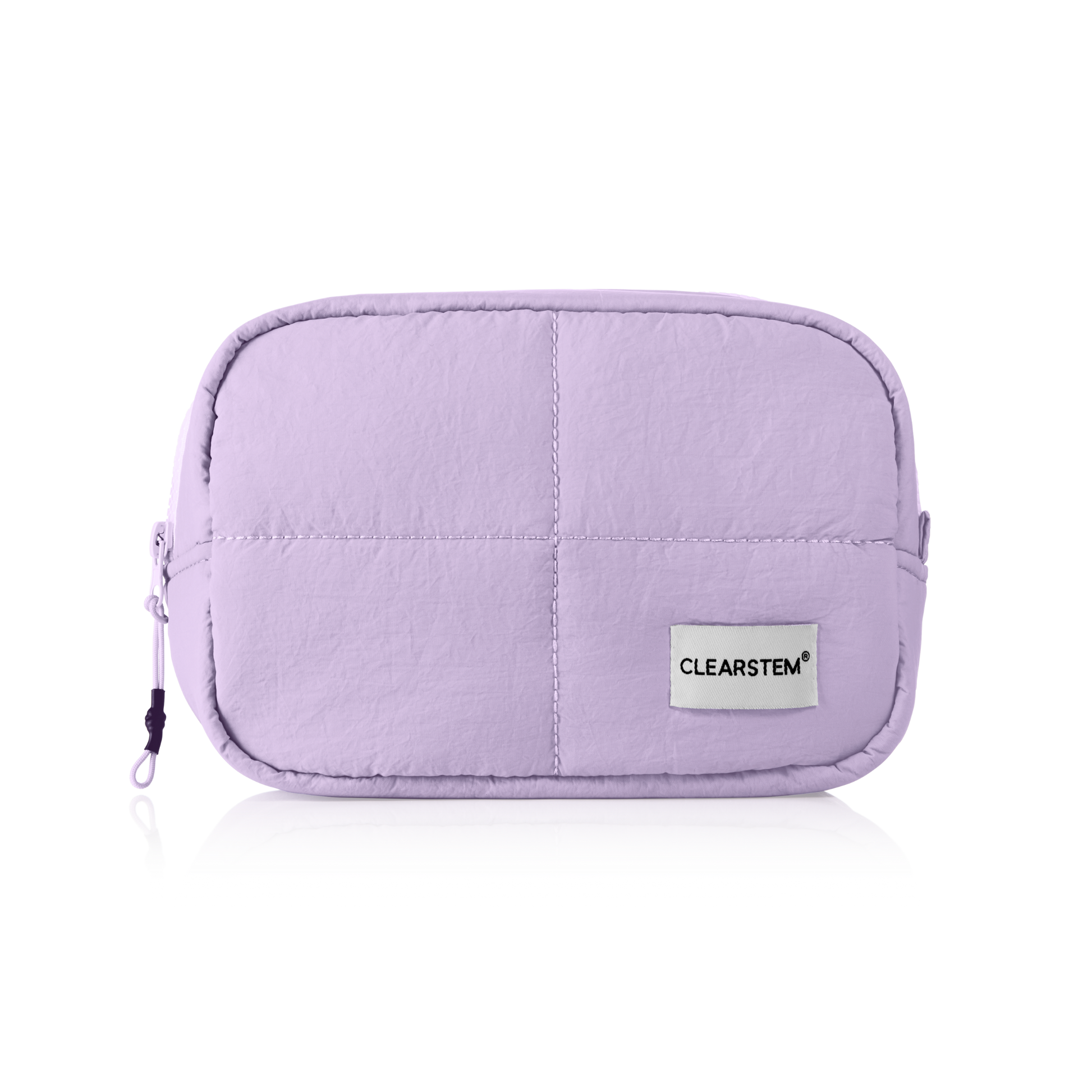 Lavender Puff Cosmetics Bag